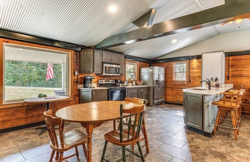 Scipio House | Lake Escape w/Hot Tub & Docks in Hope!