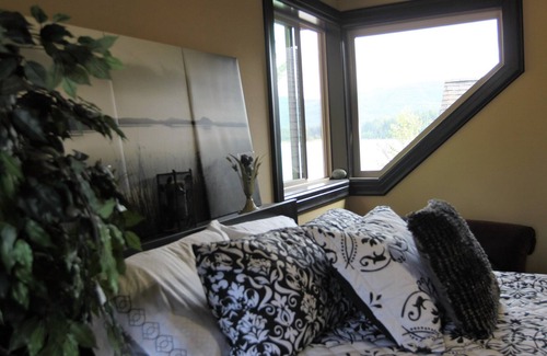 McKenna Apartment | Lake Front Castle Style Custom Home Balcony Suite