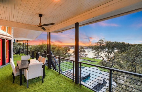 Highland Lake Estates House | Lake Front Home with Pool, Dock, Views, Sports Court, & Beautiful Sunsets!
