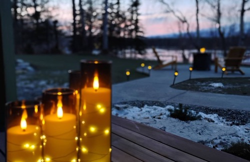 Palmer Apartment | Lake Front Retreat Private Dock Kayaks Gas Fire Pit-No Cleaning Fee!