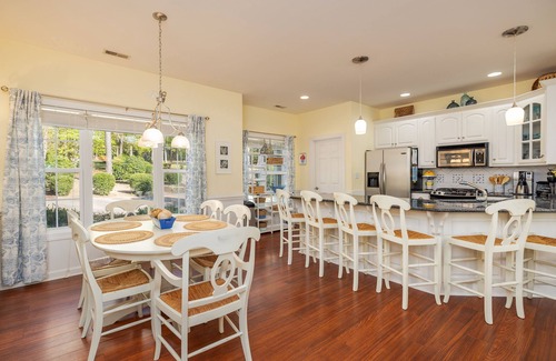 Littleton House | Lake Gaston waterfront home! Our guests love using our free pontoon boat !