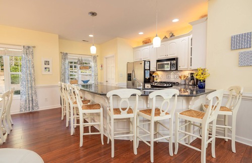 Littleton House | Lake Gaston waterfront home! Our guests love using our free pontoon boat !