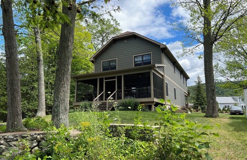 Ticonderoga House | Lake George. Beautiful, spacious 5-bedroom lakefront home. Newly listed.
