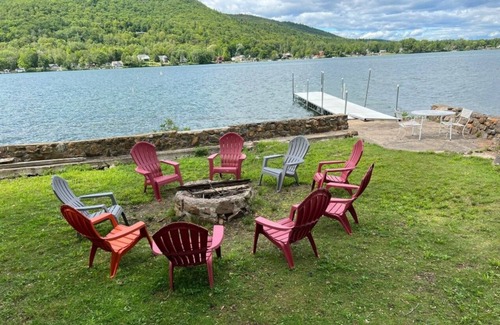 Ticonderoga House | Lake George. Beautiful, spacious 5-bedroom lakefront home. Newly listed.