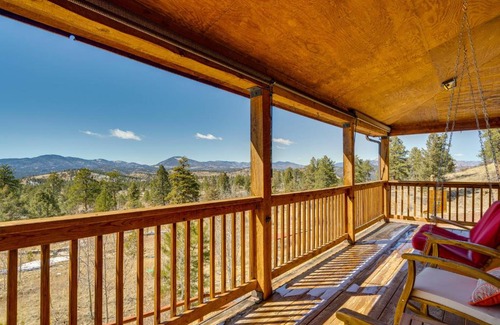 Lake George House | Lake George Cabin with Deck and Mountain Views!