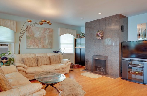 Lake George House | Lake George Vacation Rental: Boat Dock & Hot Tub!