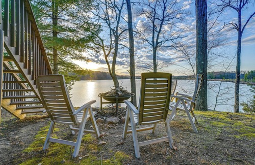 Lake House | Lake Home w/Dock + Fire Pit: Steps to Sandy Beach
