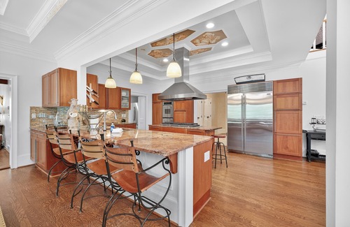 Buford House | Lake Home with Carriage House + Largest 2-Story Dock on Lanier