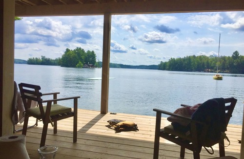 Muskoka Lakes Cottage | Lake Joseph: Private Island Bay – Cottage and Boathouse