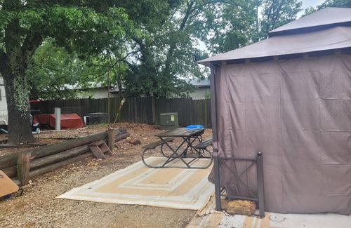 Sulphur House | Lake Life at the Arbuckles! No Hassle Camping! Stationary campers ready for fun!
