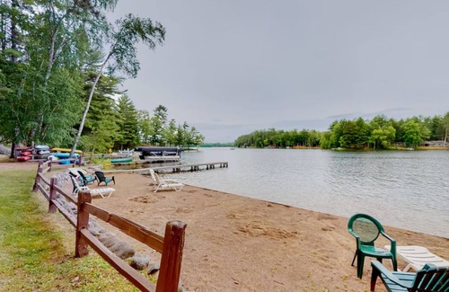 St Germain Condo | Lake living: newly renovated 2-bed/2 bath condo on Little St. Germain Lk w/WiFi