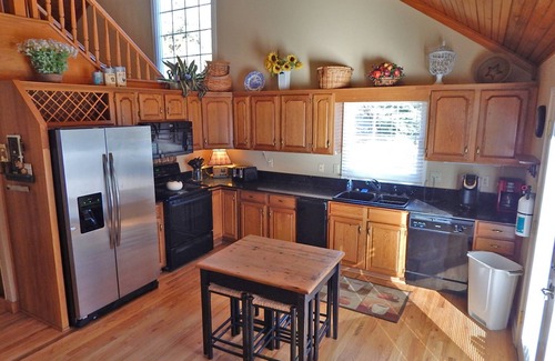 Garner Cove House | Lake Lure Lakefront-Pontoon Boat, Firepit, Game Rm, Dog OK