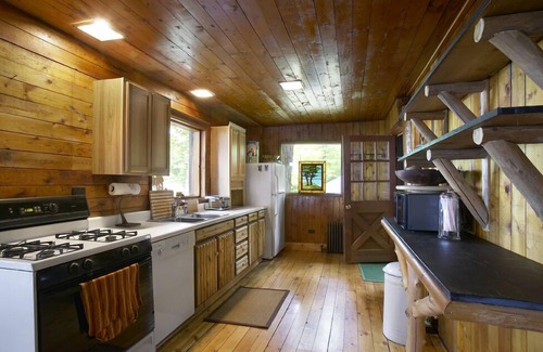 Muskegon Cottage | Lake Michigan 1945 Log Cabin Cottage Home North Muskegon Private Sandy Beach