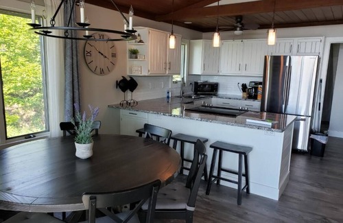 Mears Cottage | Lake Michigan Beachfront Cottage Huge Deck Low Bluff Newly Remodeled Kayaks SUP