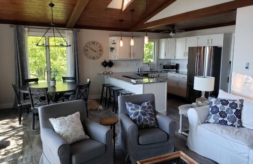 Mears Cottage | Lake Michigan Beachfront Cottage Huge Deck Low Bluff Newly Remodeled Kayaks SUP