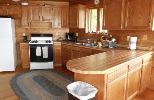 Manistique Cabin | Lake Michigan Cabin + Hot Tub & Spectacular Views Sleeps 8