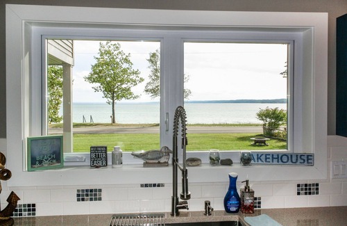Suttons Bay House | Lake Michigan West Bay Waterfront Custom Built Bungalow - Sleeps 10