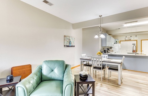 Lake Mills Condo | Lake Mills Retreat: 1 Mi to Beaches & Dining!