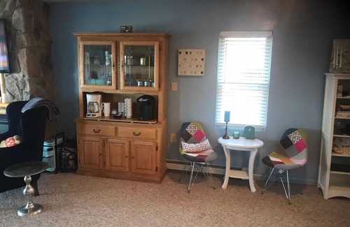Cadillac House | Lake Mitchell Lakefront Rental, very sandy lakefront. great ice fishing lake