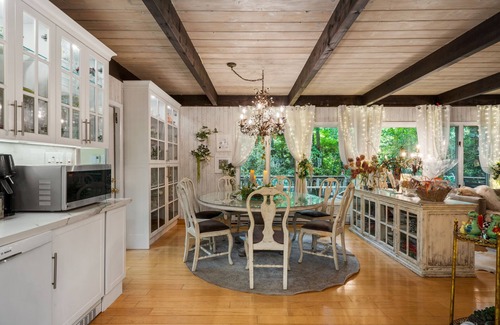 Pocono Pines House | Lake Naomi Forest Oasis Retreat with Hot Tub & Lounging Galore