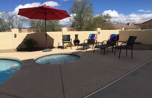 Lake Havasu City House | Lake Side of Highway, Mins. to Water, Heated Pool & Spa, Up close Lake Views