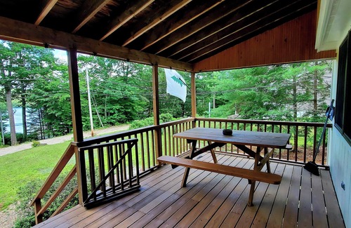 Sebago House | Lake View Cottage: Water access to Sebago Lake; Cozy winter escape