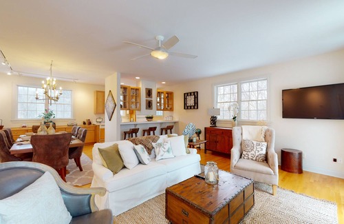 Miller Beach House | Lake-view home one block from the beach with deck, patio, & washer/dryer