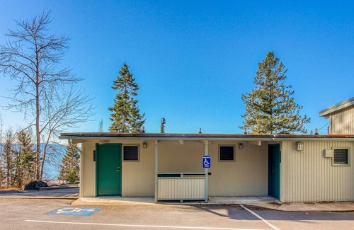 Polson Apartment | Lake view studio with private balcony, AC, dock for kayaking & swimming