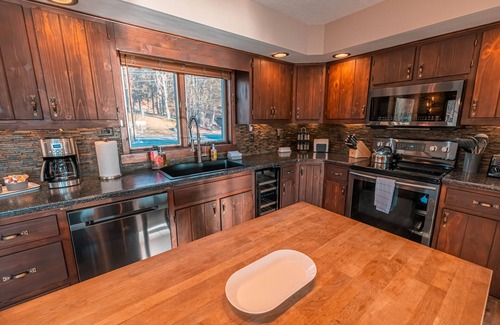 Gouldsboro House | Lake views from every room! West End Pond has hot tub/game room/fireplace/kayaks