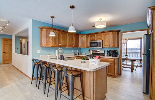 Chippewa Falls House | Lake Wissota home with lakefront views, hot tub and large yard