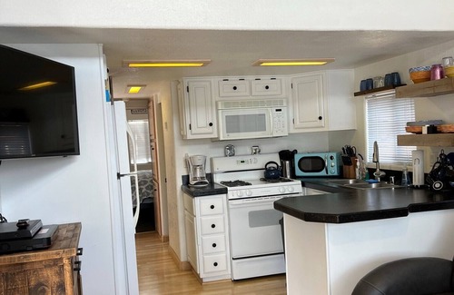 Peninsula Village Cabin | Lakefront Cabin, Boat Slip, King Bed, Seasonal Beach & Great View!