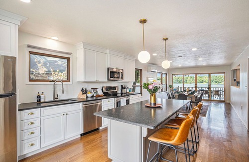 Decatur House | Lakefront A-Frame: Private Beach, Fire Pit, Kayaks, Paddleboards, & Boat Slip