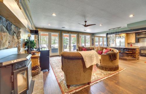 Afton House | Lakefront Afton Home with Hot Tub and Game Room!