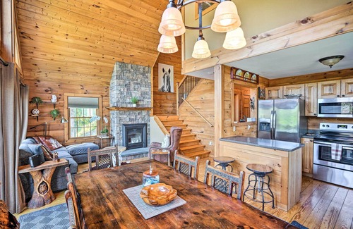 Athens Cabin | Lakefront Athens Getaway w/Game Room & Deck!