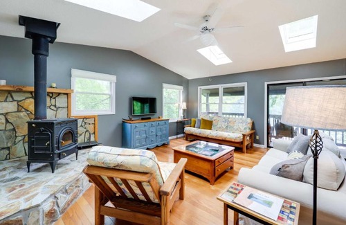 Butler House | Lakefront Butler Retreat with Hot Tub and Dock!