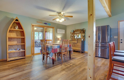 Bone Lake Cabin | Lakefront Cabin w/Fire Pit in Frederic!