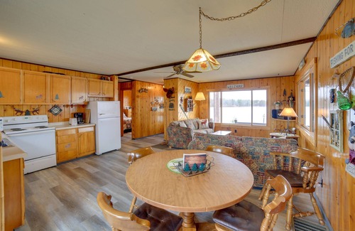 Manistique Cabin | Lakefront Cabin w/Private Dock & Beach!