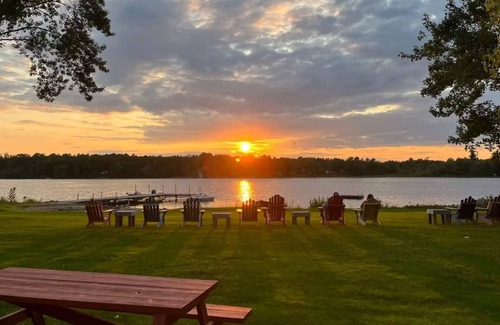 Lakefield Ski Chalet | Lakefront Cabin with Boat Beach and Swimming
