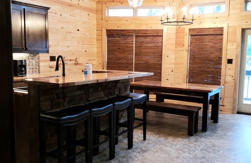 Pine Level Cabin | Lakefront cabin with perfect sunsets, great fishing, and tons of space to relax!