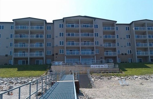 Geneva-on-the-Lake House | Lakefront condo -2BR/2Bath Sleeps 4 Private beach and lake front balcony