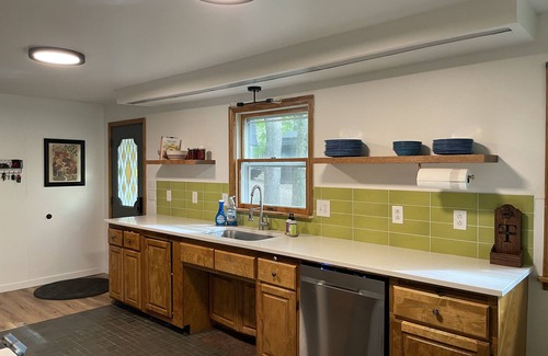 Newaygo Cottage | Lakefront Cottage with Private Beach, Sleeps 14