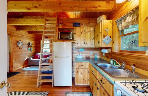 Oakland Cabin | Lakefront, dog-friendly cottage with screened porch, firepit, WiFi & lake access