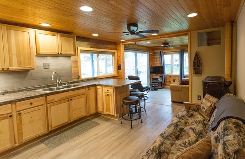 Hayward Cabin | Lakefront Family Cabin with Pontoon Rental Available