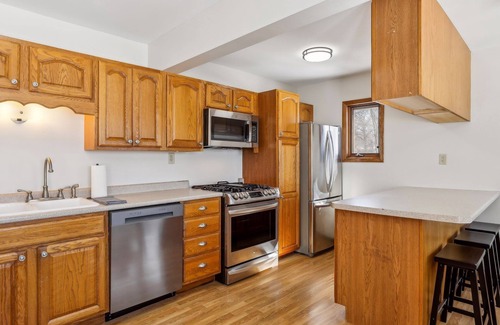 Ramsey County House | Lakefront Getaway: Hot Tub, Firepit & Fireplaces! 3 Bedroom Home by RedAwning