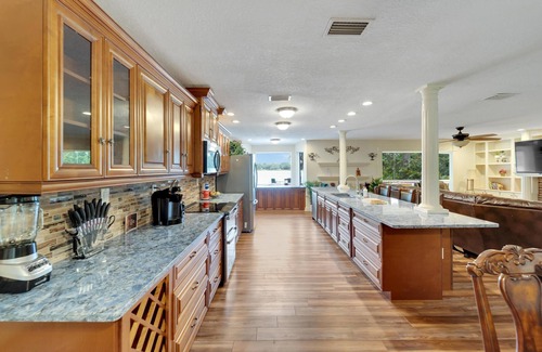 Seffner Community Alliance House | Lakefront Getaway -Luxurious Home -Pool & Games
