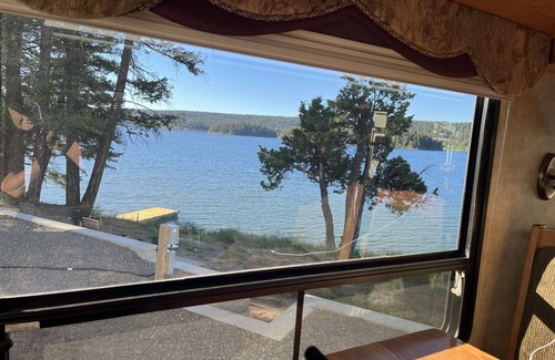 Lac La Hache House | Lakefront Glamping! Warm clean lake, lots of fish!