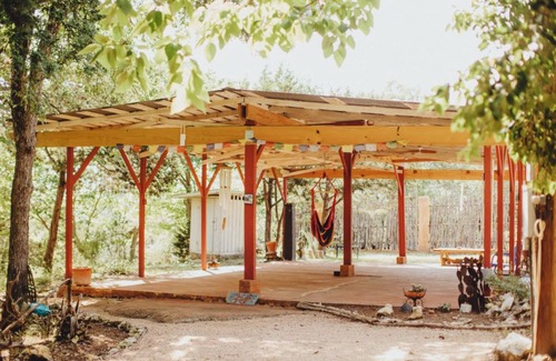 Mouth Of Pedernales Bed & Breakfast | Lakefront Glamping Tent on a Magical Retreat Property