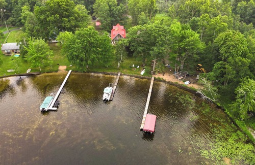 Long Lake House | Lakefront Hale Vacation Rental w/ Hot Tub & Dock!