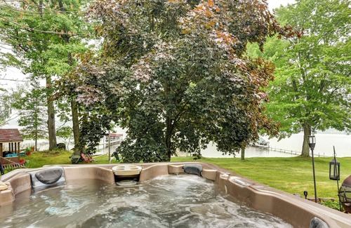 Long Lake House | Lakefront Hale Vacation Rental w/ Hot Tub & Dock!