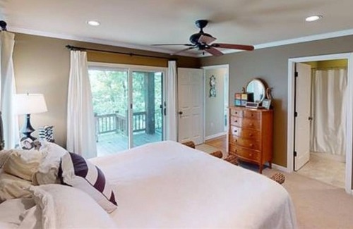 Counce House | Lakefront Home, 2 Balconies, Floating Dock